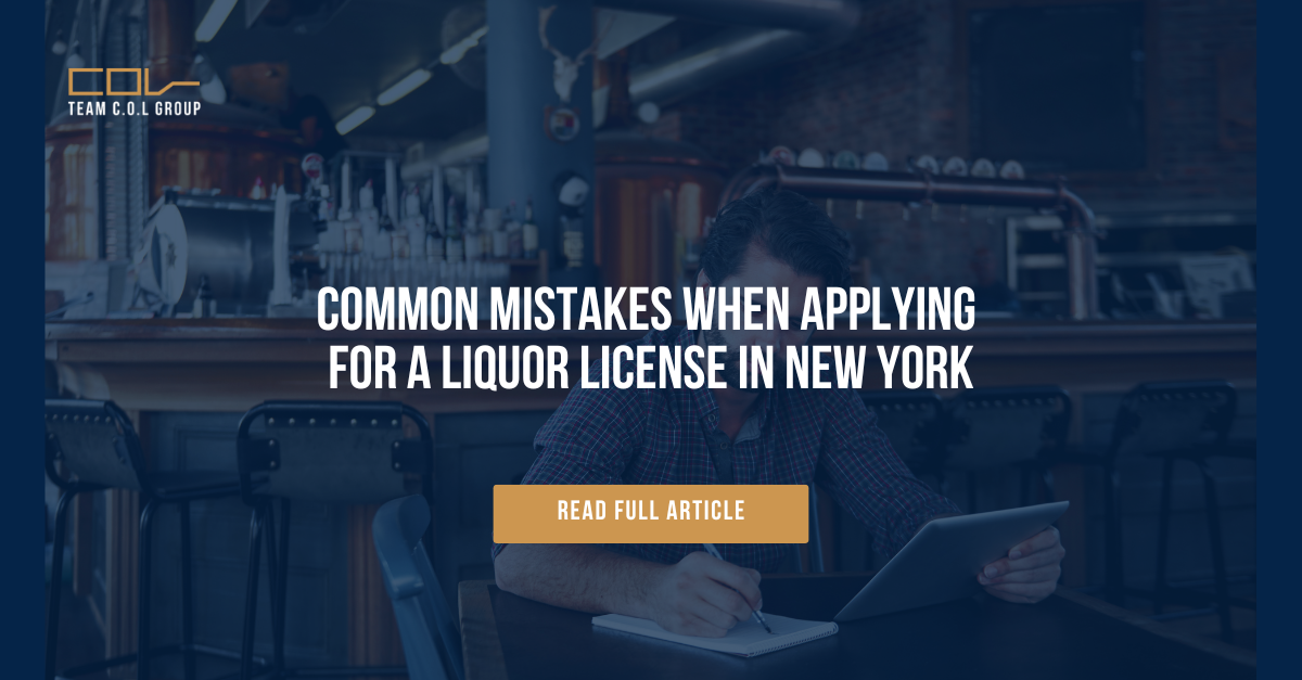 Common Mistakes When Applying for a Liquor License in New York